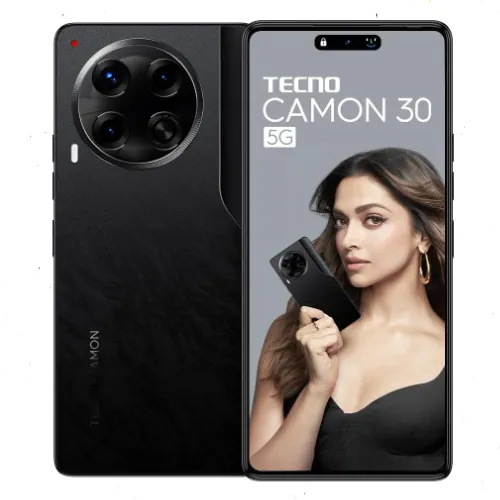 تكنو كامون 30 4G بسعة 256 جيجابايت وذاكرة رام 8 جيجابايت، شاشة AMOLED بتردد 120 هرتز، معالج Helio G99 Ultimate، كاميرا 50 ميجابكسل وشحن سريع 70 وات – أسود آيسلاند