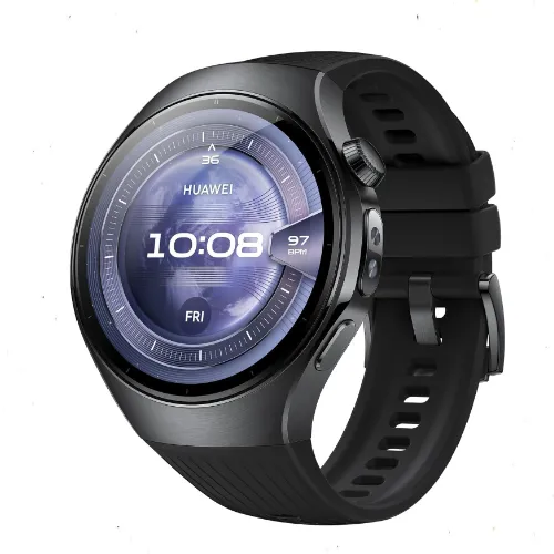 ساعة HUAWEI WATCH 5 الذكية 46 ملم بتقنية X-TAP متعددة الاستشعار، قياس الأكسجين بطرف الإصبع، مكالمات eSIM، Health Glance ووضعَي بطارية – الأعلى تقييمًا