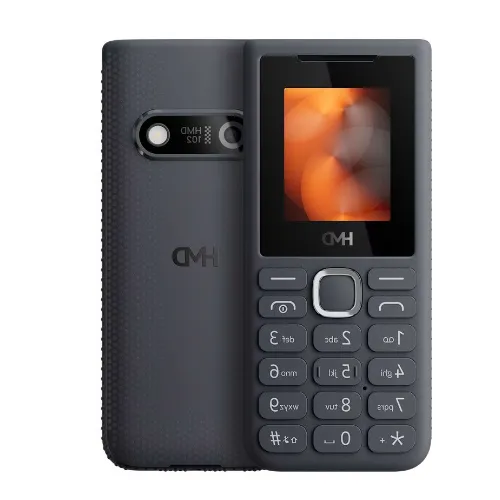 موبايل HMD 102 TA-1765 ثنائي الشريحة – هاتف بمفاتيح مع دعم 4G وشاشة 2 بوصة وكاميرا خلفية وكشاف LED وبطارية 1000 مللي أمبير قابلة للإزالة وBluetooth 5.