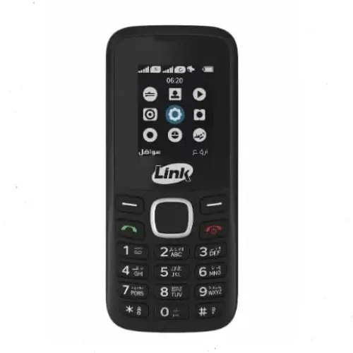 موبايل لينك Link N105 كلاسيكي بمنفذ شحن Type-C حديث - تصميم عملي بلوحة مفاتيح رقمية - متوفر بألوان متعددة - سهل الاستخدام لكل الأعمار