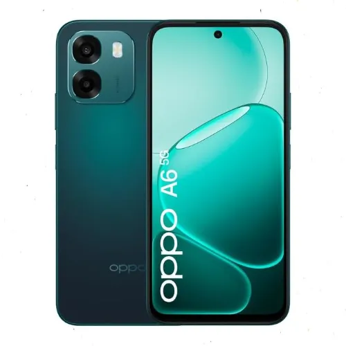 هاتف اوبو A6 OPPO A6 5G لون اورورا ثنائي الشريحة رام 8 جيجابايت تخزين 256 جيجابايت - شاشة LCD 17.14 سم HD+ 120 هرتز - كاميرا مزدوجة 50 ميجابكسل - معالج ميدياتك ديمنسيتي 6300 - شحن سريع SUPERVOOC 45 وات