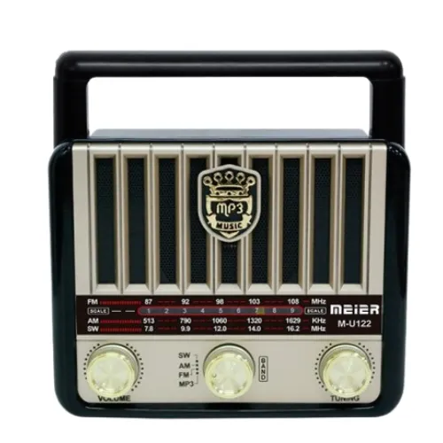 Meier M-U122 FM Radio for Receiving Radio Stations with Practical Design, Radio for Listening to Radio Programs, News and Music – Get it Now