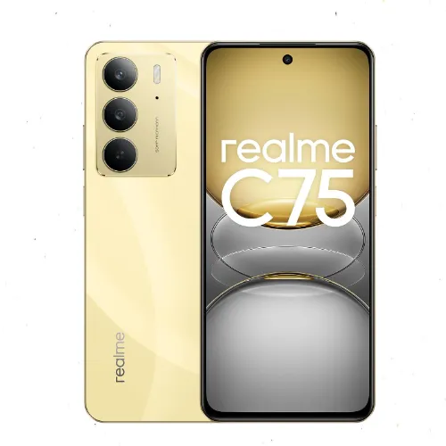 هاتف realme C75 سعة 128 جيجابايت مع 8 جيجابايت RAM – مقاوم للماء والغبار IP69، كاميرا AI 50MP، بطارية 5828mAh
