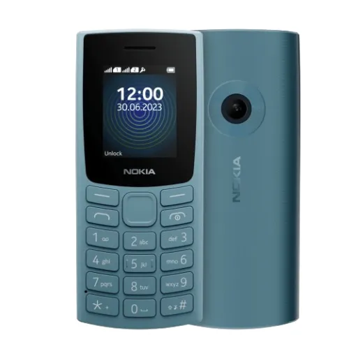 هاتف Nokia 110 2023 الإصدار المحلي ثنائي الشريحة – شاشة 1.8 بوصة ملونة وتصميم عملي كلاسيكي وبطارية تدوم طويلًا ومناسب للمكالمات والرسائل والاستخدام ال
