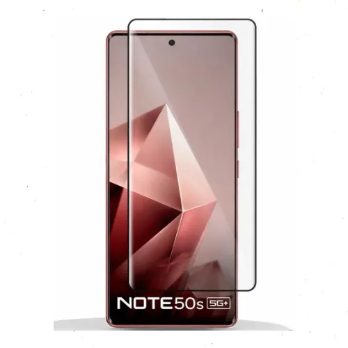 اسكرينة زجاج مقوى لهاتف Infinix Note 50S – مضادة للتوهج، تغطية كاملة HD، صلابة 9H، شفافة وسهلة التركيب