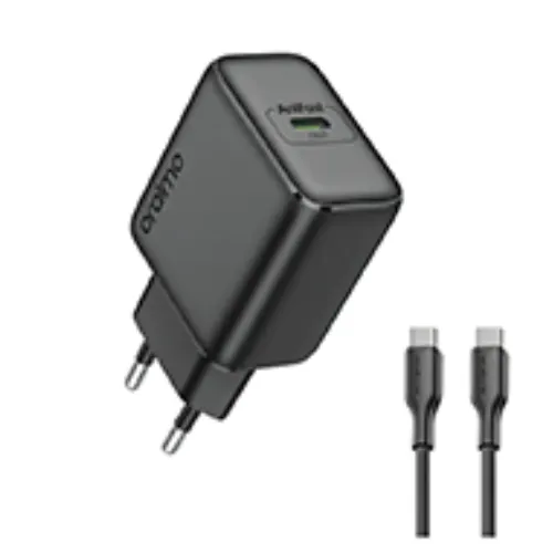 شاحن Oraimo PowerGaN 251 بقدرة 25 وات بتقنية GaN للشحن السريع – شاحن Mini USB-C صغير ومتطور يدعم PD3.0 وQC3.0+ وتقنية AniFast™ مع 9 طبقات حماية – مودي