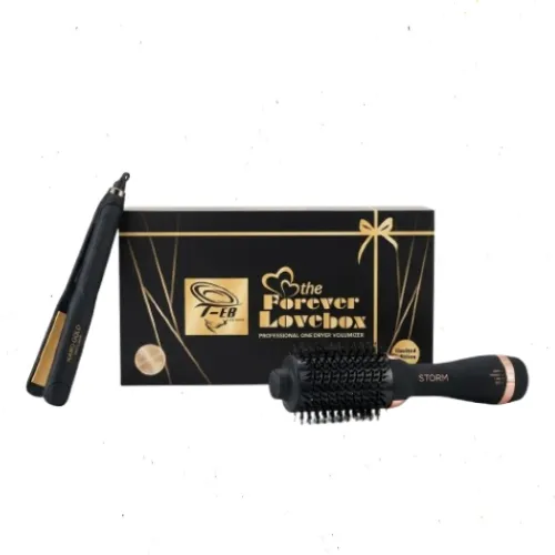 Tornado Storm Storm Volumizer 3 in 1 Hair Drying, Straightening and Volumizing Brush 1000 Watt - Negative ions to treat split ends With a gift of Nano