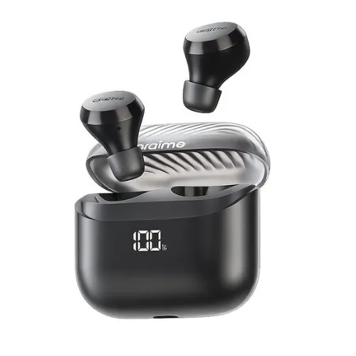 Oraimo AirBuds 4 (OTW-340) اللاسلكية – شاشة LED ذكية – تقنية ENC للمكالمات – حتى 38 ساعة تشغيل – صوت HavyBass™ – تطبيق Sound – لون أسود