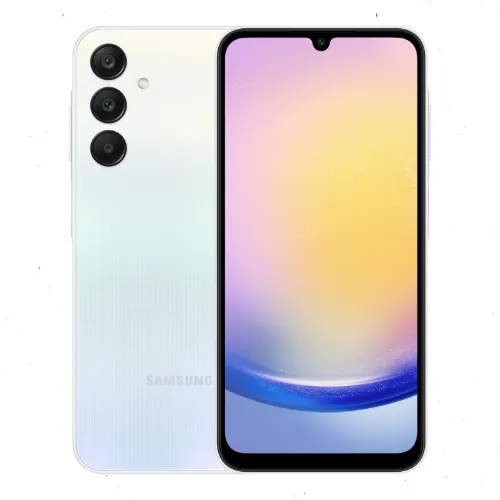 هاتف سامسونج جالكسي A25 5G Samsung Galaxy A25 ثنائي الشريحة رام 8 جيجابايت تخزين 256 جيجابايت لون أزرق فاتح - شاشة سوبر أموليد 6.5 بوصة 120 هرتز - كام