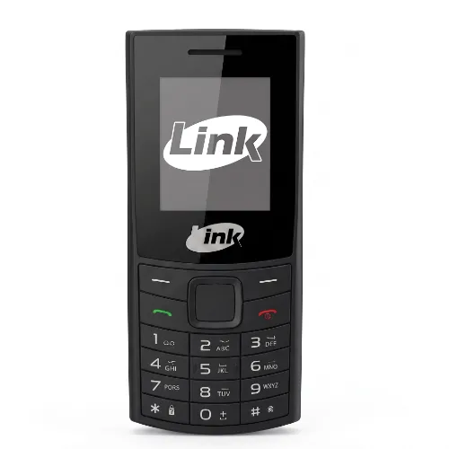 هاتف Link N110 المحمول باللون الأزرق – هاتف بسيط للمكالمات والرسائل، لوحة مفاتيح فيزيائية، تصميم خفيف وسهل الاستخدام