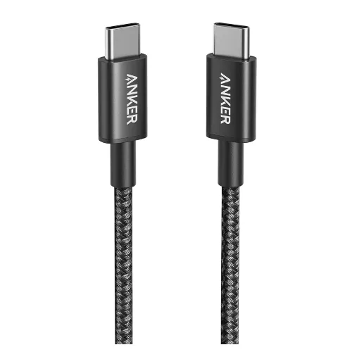 كابل Anker USB-C إلى USB-C 2.0 بطول 90 سم – أسود